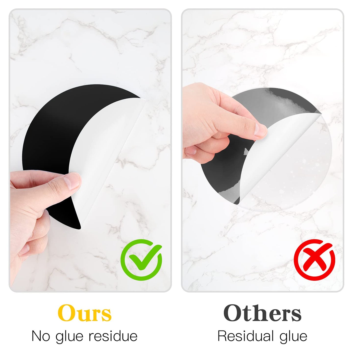 6Inch Vinyl Floor Stickers for Classroom IKAYAS Black Self Adhesive Dots Line Up Spots 36pcs Removable Decals Markers for Preschool and Kindergarten Elementary