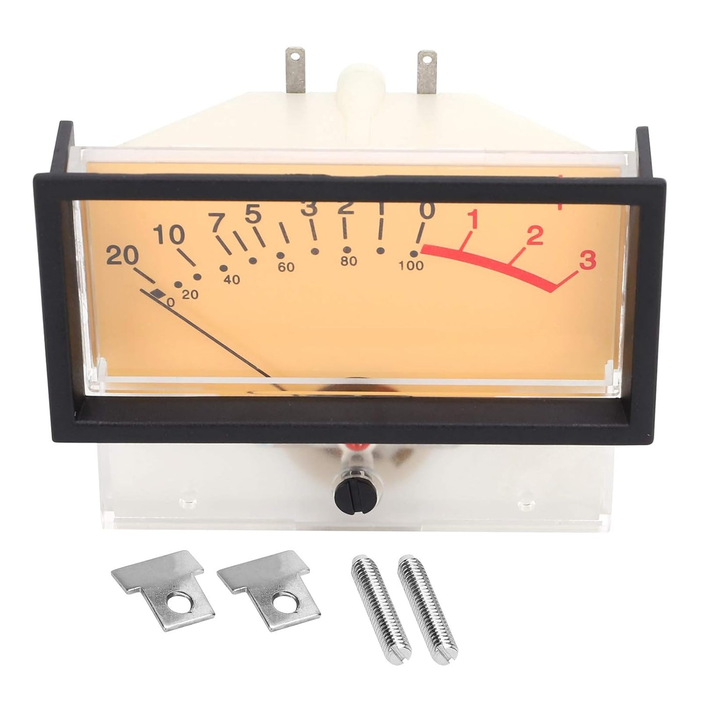 VU Meter DB Level Audio Power Amplifier Level Indicator with Large Analog Pointer Dial for Car Stereo Home Recording