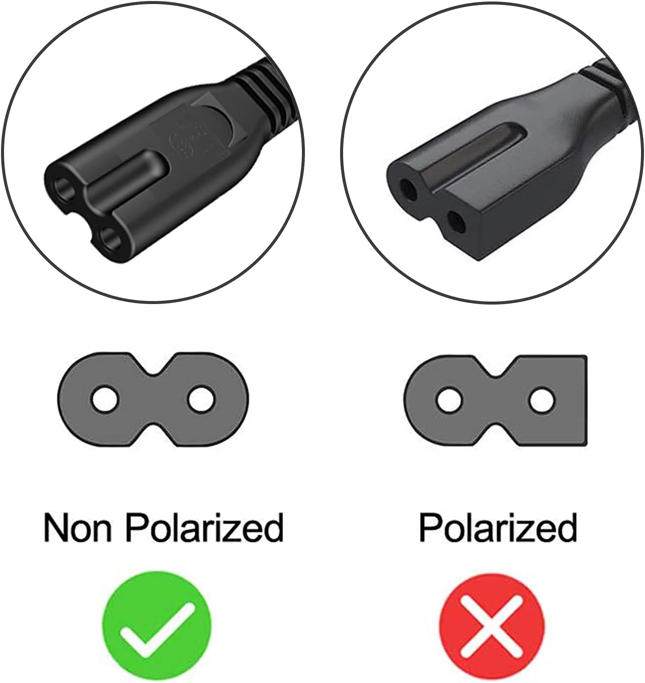 JMDDS 10FT 2 Printer HP Power Cord Cable for HP OfficeJet Pro, Envy, DeskJet Series Printers Prong Replacement - (ETL