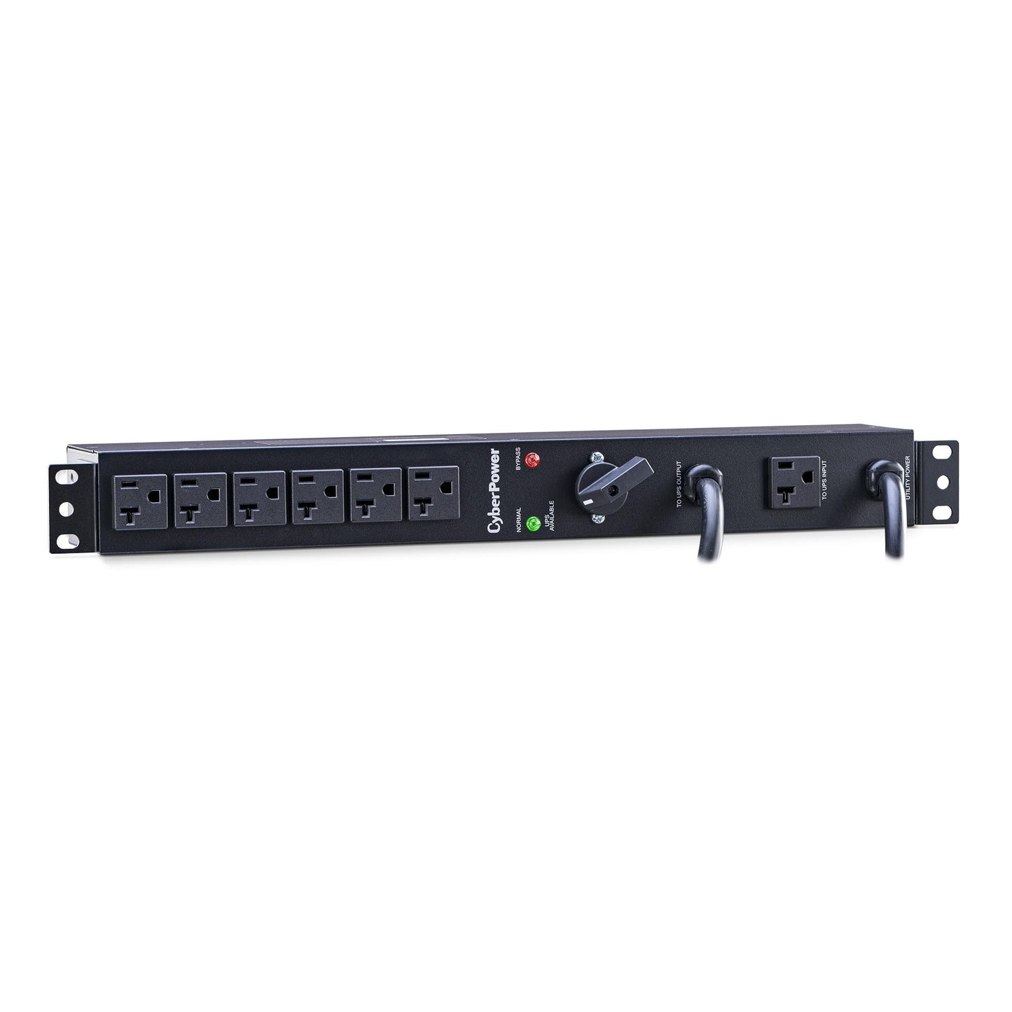 CyberPower MBP20A6 Maintenance Bypass PDU, 120V/20A (Derated to 16A), 6 Outlets, 1U Rackmount