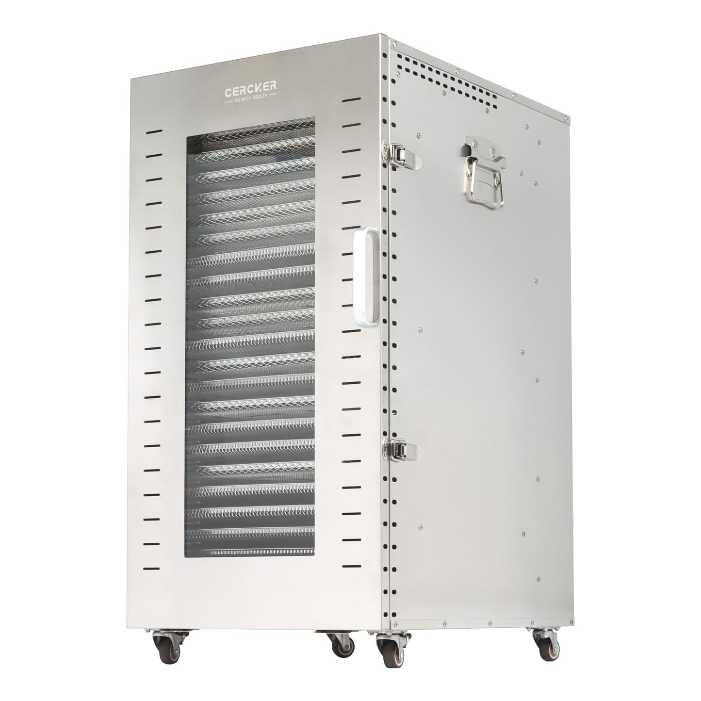 Cercker Commercial Food-Dehydrator Machine 22 Trays,Twin 110V Plugs Industrial-Dehydrator Commercial Meat Dryer 2500W Extra Large Capacity 37.5ft² Beef Jerky Maker, Food-Dryer Machine for Fruit