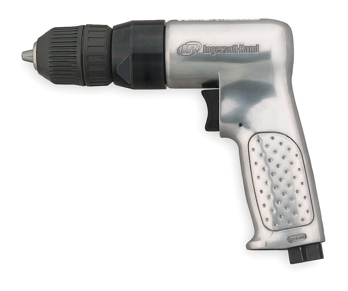 Ingersoll Rand 7802AKC - 3/8" Pistol Grip Air Drill, Keyless Chuck, 2000 RPM, 0.5 HP