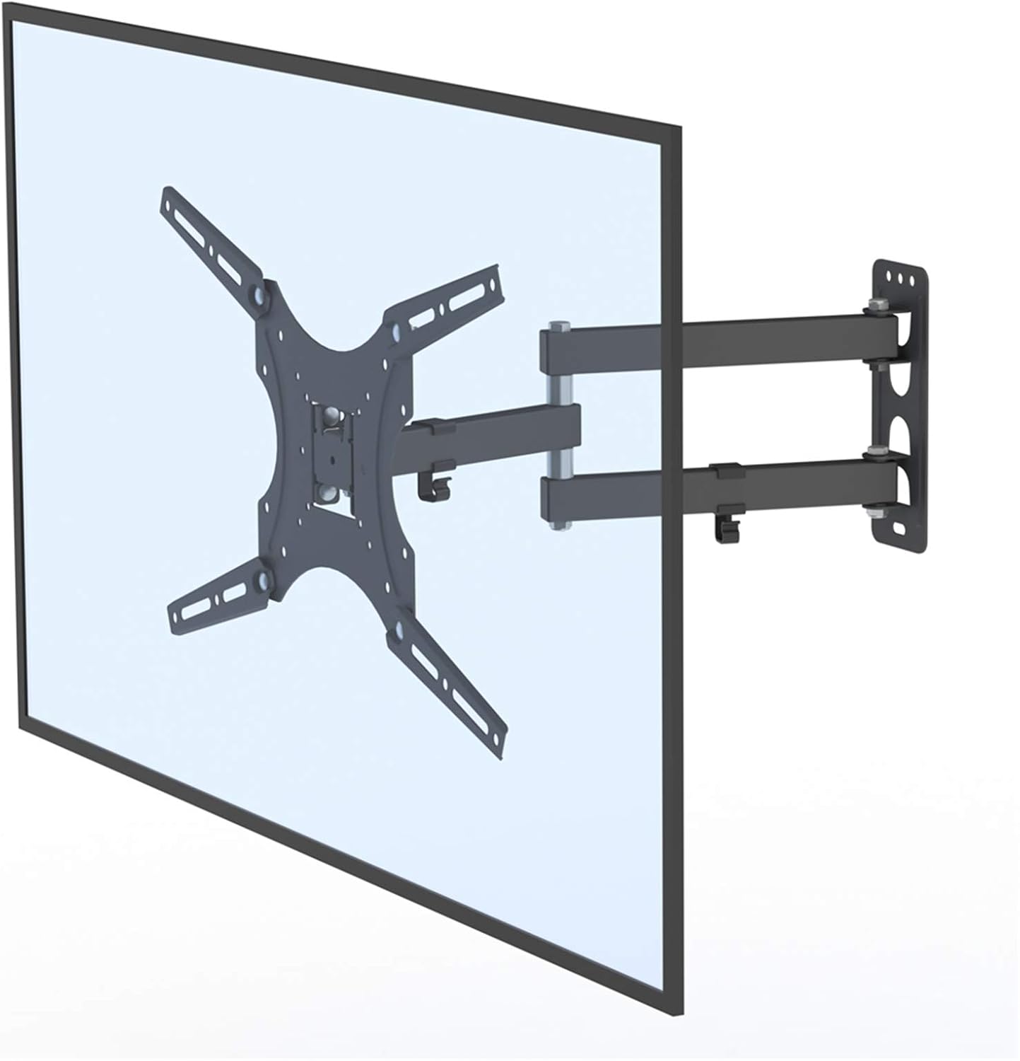 Generic 26-55" Adjustable Wall Mount Bracket Rotatable TV Stand with Spirit Level