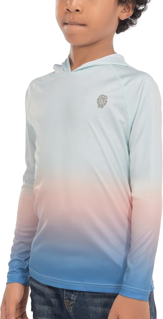 Hoodies for Boys Outdoor Recreation Shirts - Youth Athletic Tops Sun Protection UPF 50+