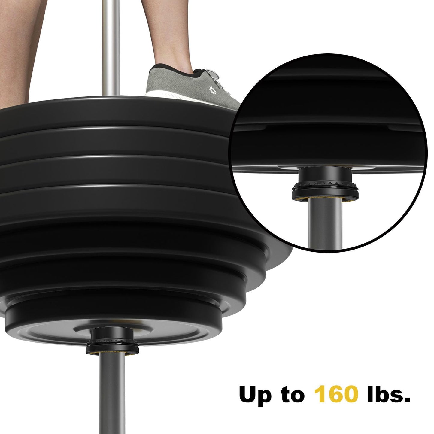 POWER GUIDANCE 50mm Barbell Clamps Barbell Collars, Quick Release Weight Olympic Barbell Clips for Bars, Non-Slip Olympic Barbell Clamps for Workout Weightlifting Fitness Training