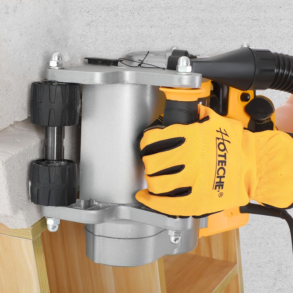 Hoteche Wall Groove Cutting Machine 1100W Electric Wall Chaser 1-Inch Groove Slotting Machine for Masonry & Brick