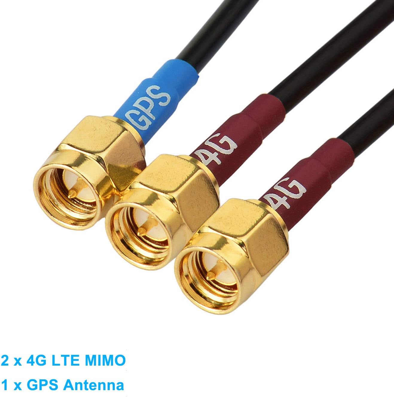 BINGFU 4G 4G IBR900 IBR1700 MG90 MP70 GX450 RV50 RV50X LTE MIMO Cellular GPS Adhesive Magnetic Mount Antenna for LTE