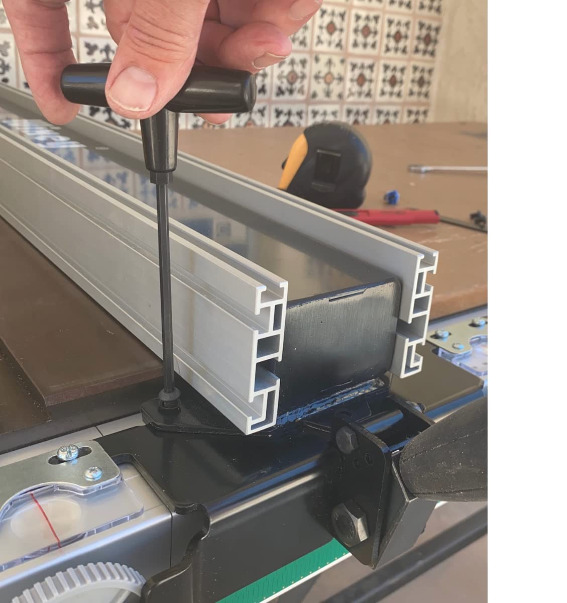 Wixey Professional Table Saw Fence System - Precision Rip Fence Upgrade for Table Saws - Heavy-Duty Aluminum Rail & Steel Fence w/Micro-Adjust Feature – 36” Rip Capacity for Woodworking