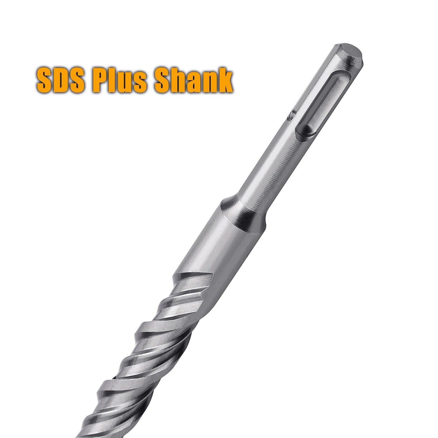 1-1/8 inch X 16 inch SDS Plus Rotary Hammer Drill Bit, Concrete Drill Bit for Concrete, Brick, Cement and Stone, 16 inch Length (16" Length, 1-1/8" Diameter)