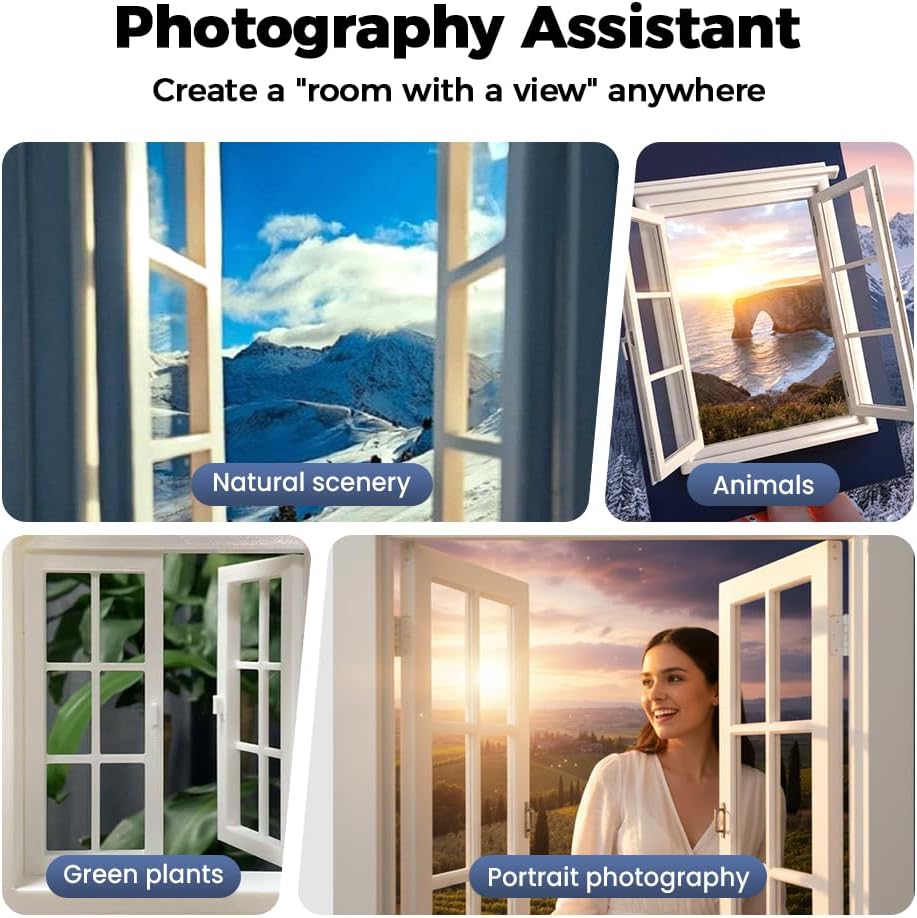 Creative Window Props, Portable Creative Window Frame Photography Props, Take The World in a Frame, Travel Photos