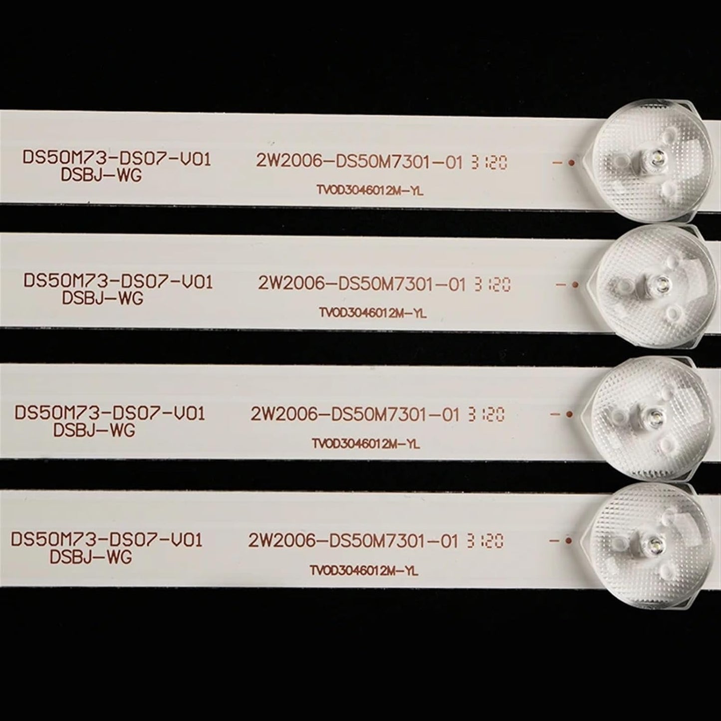 UFDIPLMY 3TV DS50M73-DS07-V01 49inch 50 Inch Aktv505 2W2006-DS50M7301-01 10pcs(1TV)) LED Backlight Strip Compatible