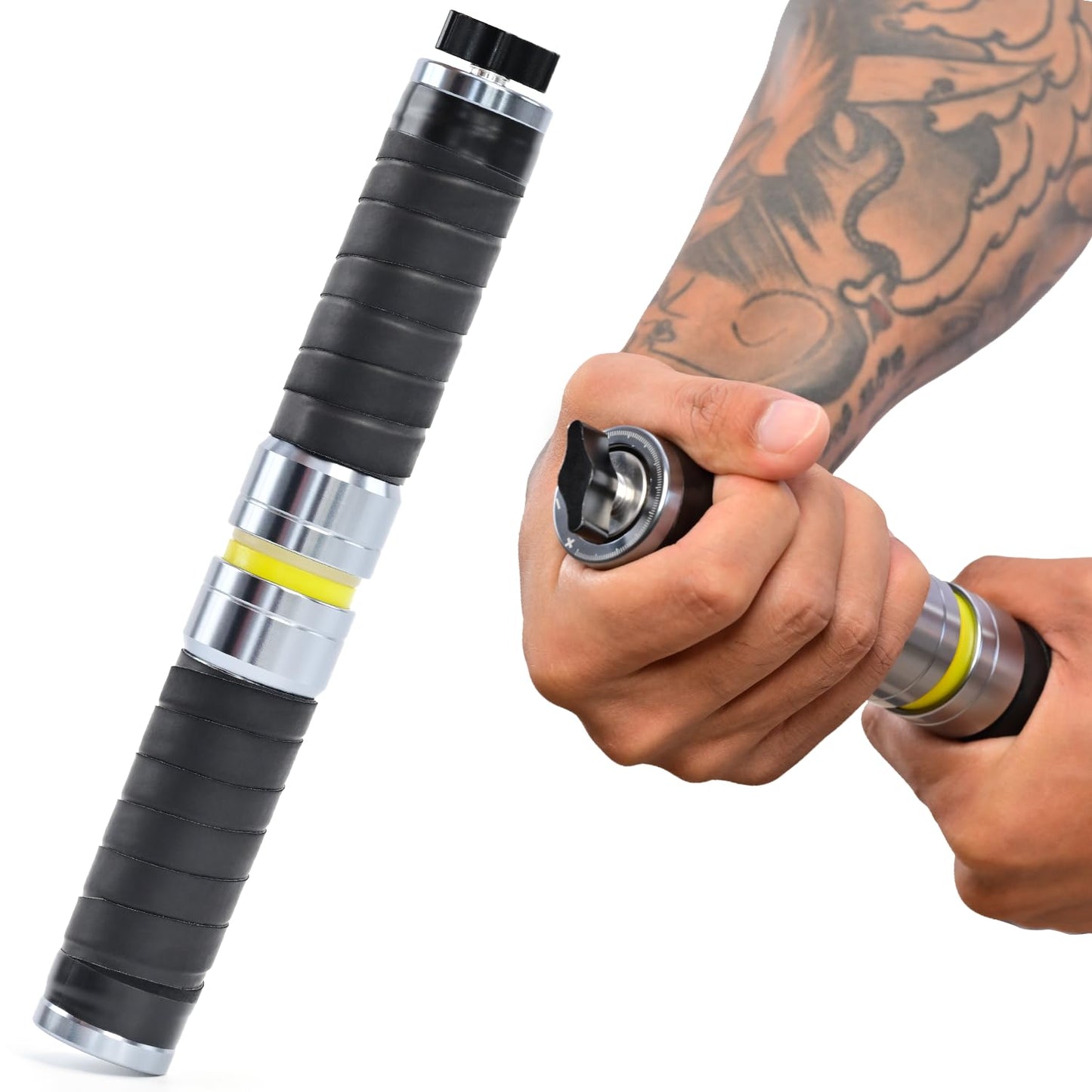 Coniflor Grip Strength Trainer, Adjustable Resistance for Hand, Wrist & Forearm Strengthener with All-Metal Build, Portable Wrist Roller Exercise Equipment for Home Gym