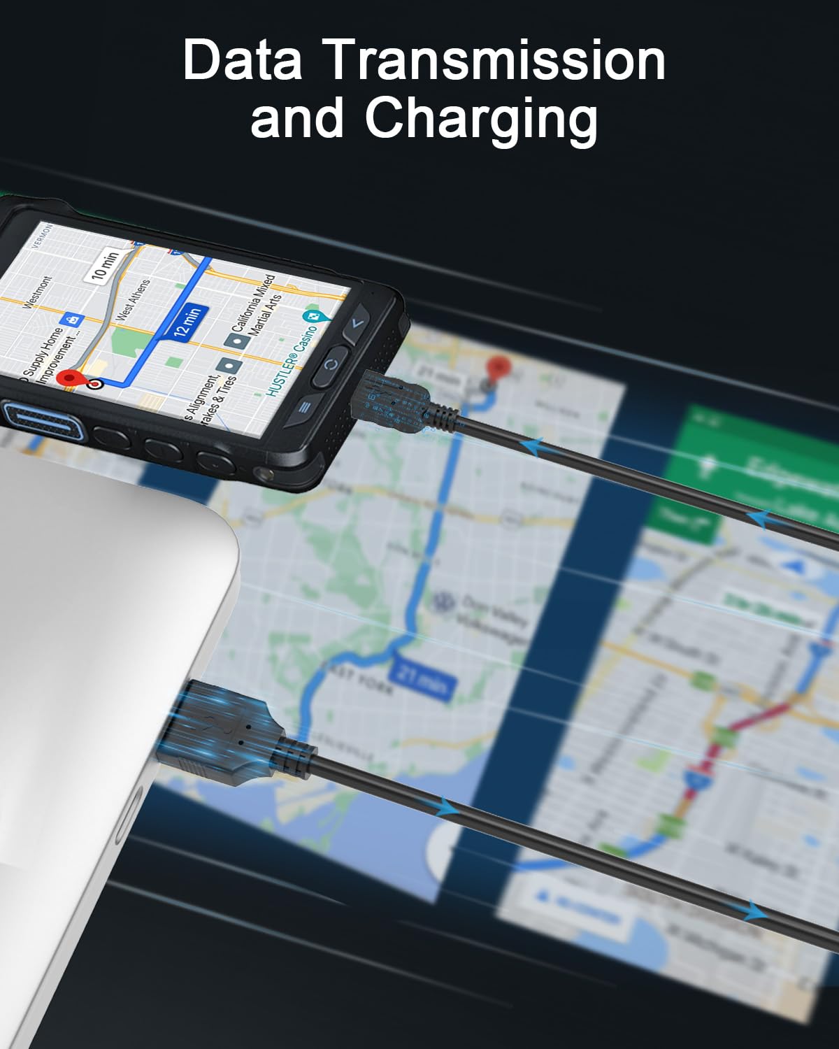 2.0 Mini USB Cable Compatible with Garmin Car GPS Navigator Nuvi Approach Colorado Dakota Edge Gpsmap Montana