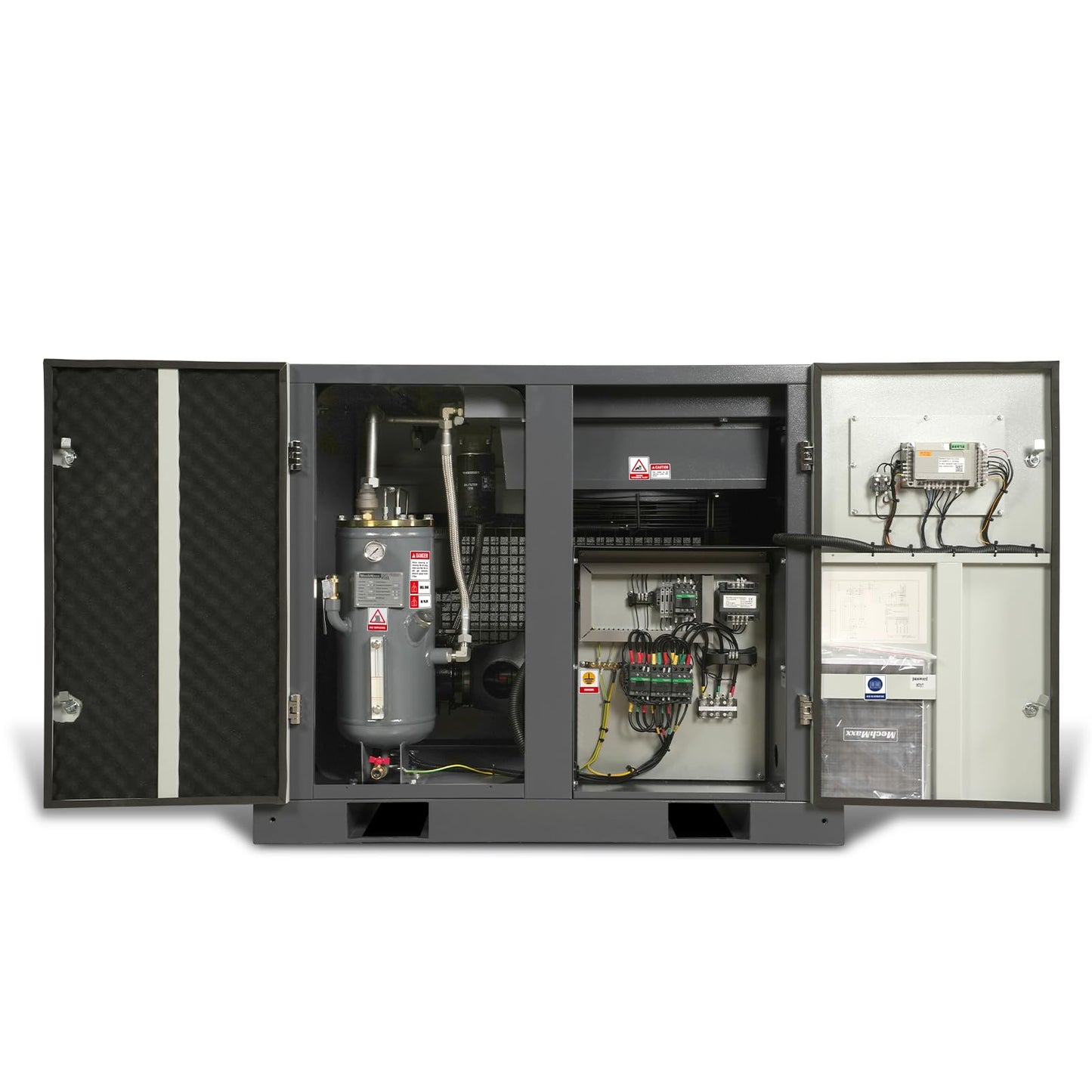 MechMaxx 15HP Rotary Screw Air Compressor – 45 CFM, 116 PSI, 460V 3-Phase | Industrial-Grade, M15AC460