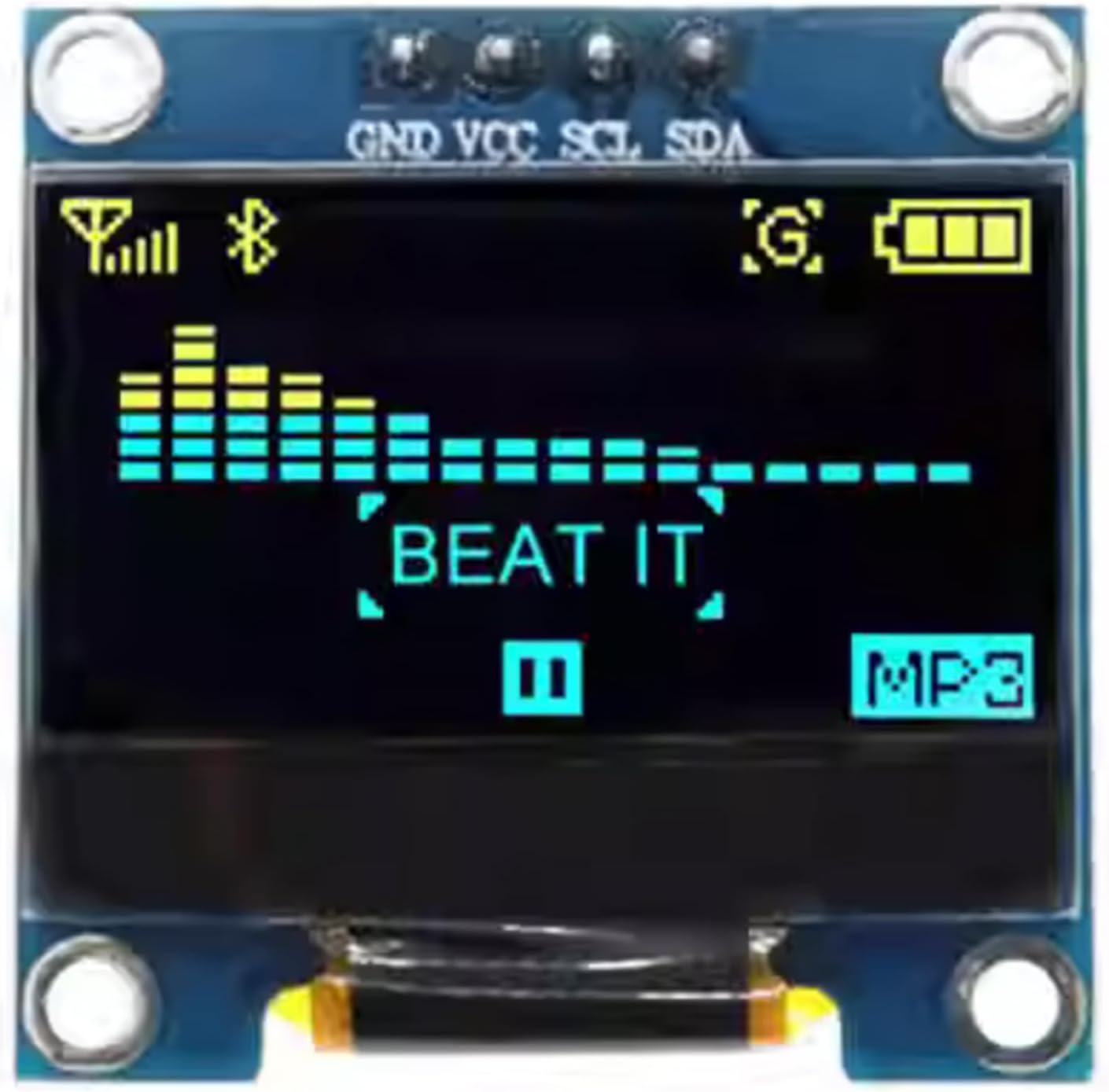 artcavs 0.96 Inch I2C SSD1306 128x64 OLED Display Module Display Screen Module Driver