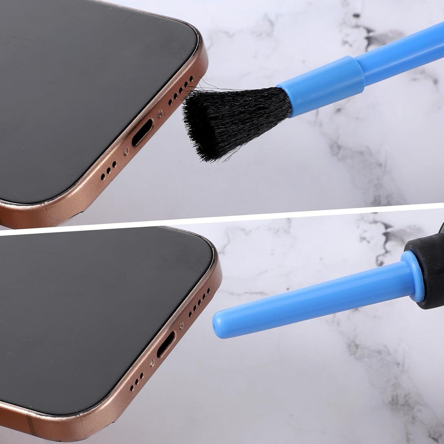 Larrel 2 Bulb Air Blower Pump Cleaning Tools with Soft Brush, Pcs Manual Air Blower Cleaner Cleaning Accessories