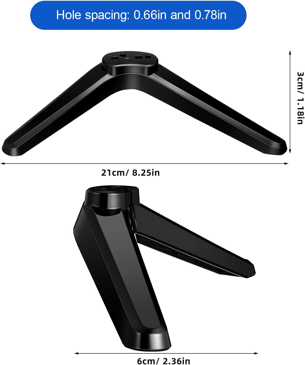 2pcs 32-55 Inch DOITOOL TV Stand Legs Table TV Legs Replacement Plastic Television Feet for TVs, Including Screws