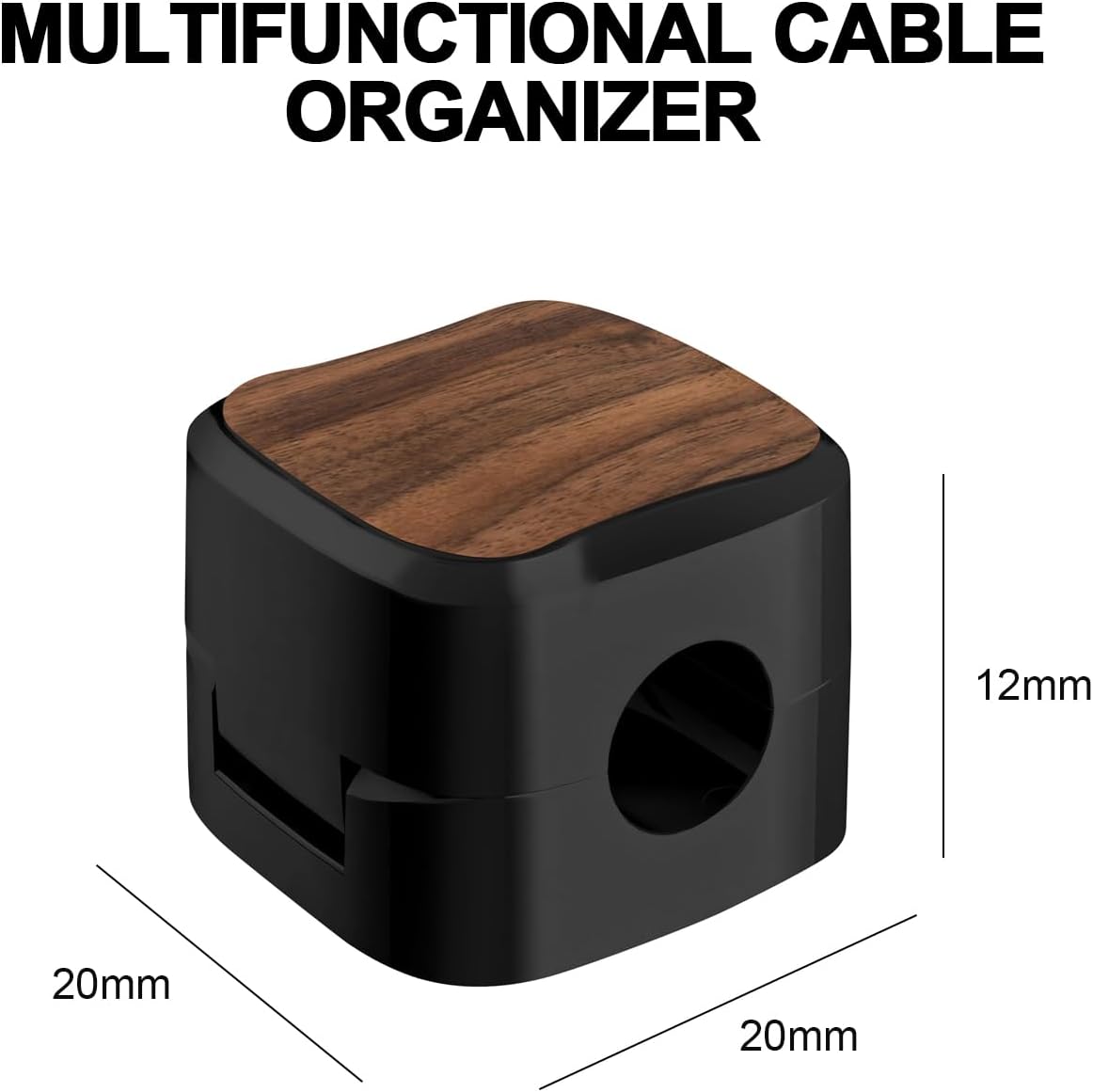 LUCKY BEAN 8 Pack Magnetic Cable Clips Cord Holder, Under Desk Cable Management, Adhesive Wire Holder Keeper Organizer