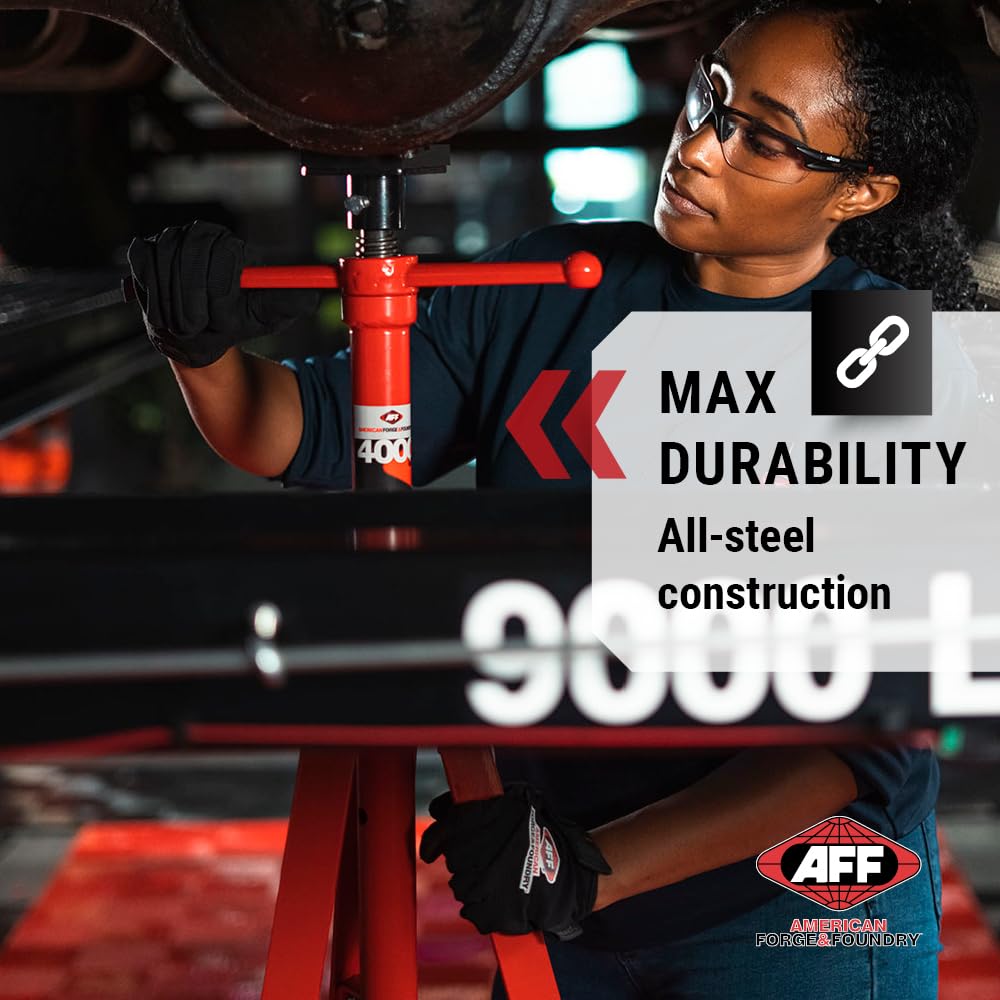 AFF 2 Ton Underhoist Component Stand - All Steel Stabilizing Stand with 55" to 85.5" Lifting Range - Supports Vehicle Components, for Exhaust and Suspension Work