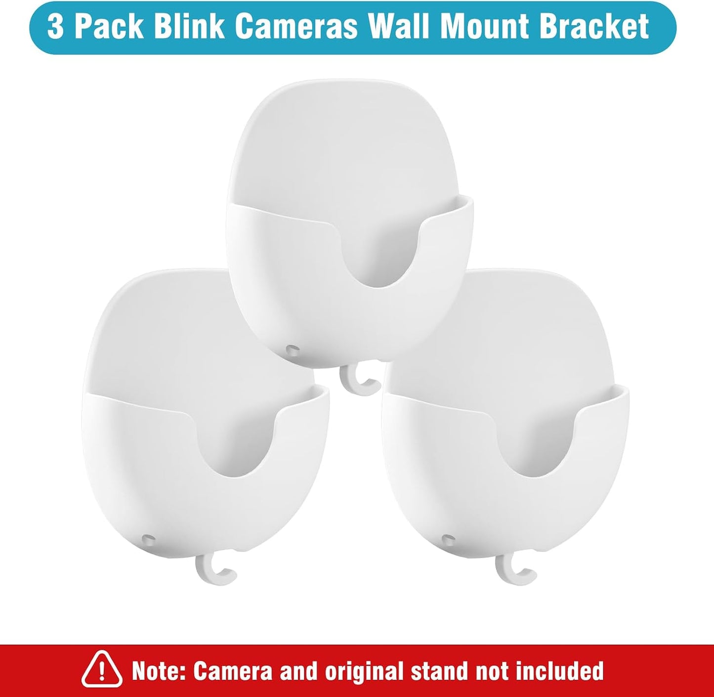 3 Pack 4/Outdoor 2K+/Mini 2/Mini 2K+ Blink Camera No Drill No Screws Wall Mount Bracket for Blink Outdoor Indoor