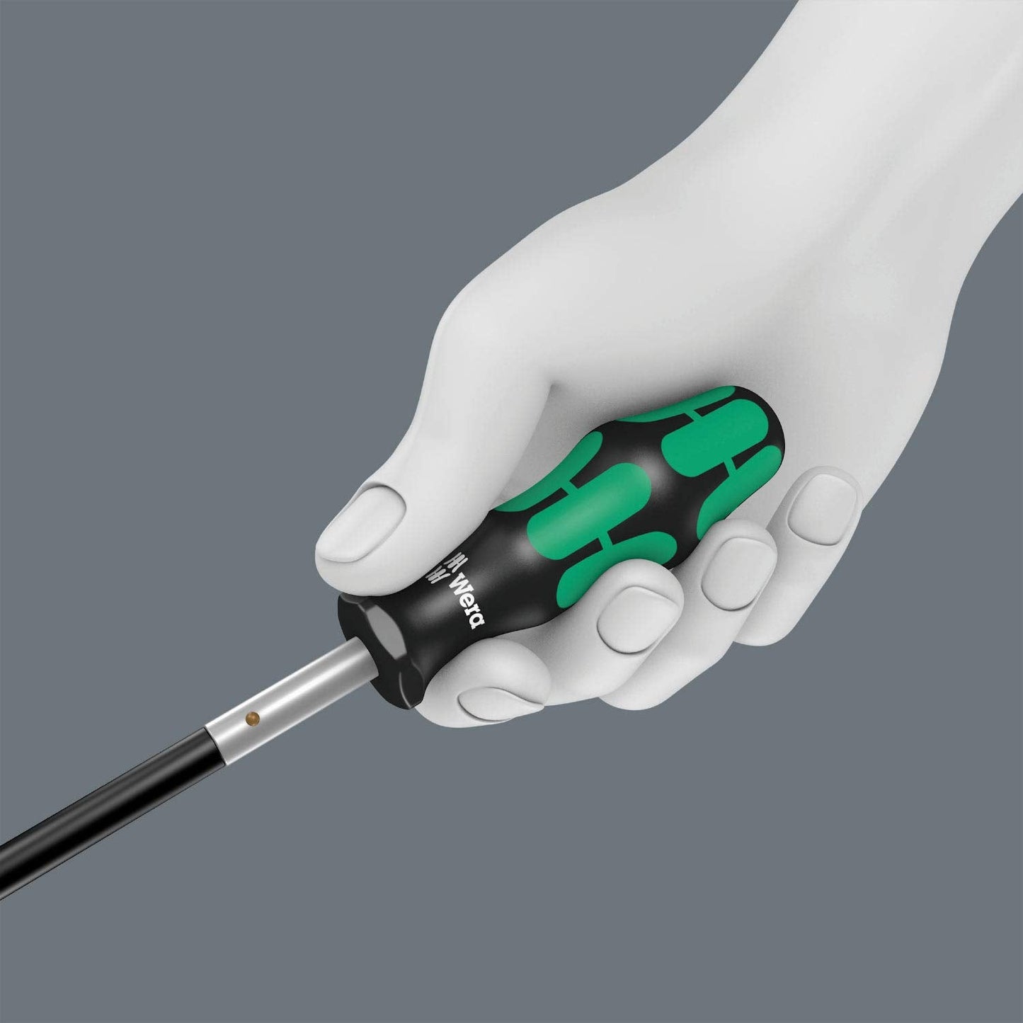 Wera Kraftform 392 Hexagon Screwdriver - Flexible Shaft with 1/4" Head & 177mm Blade Length