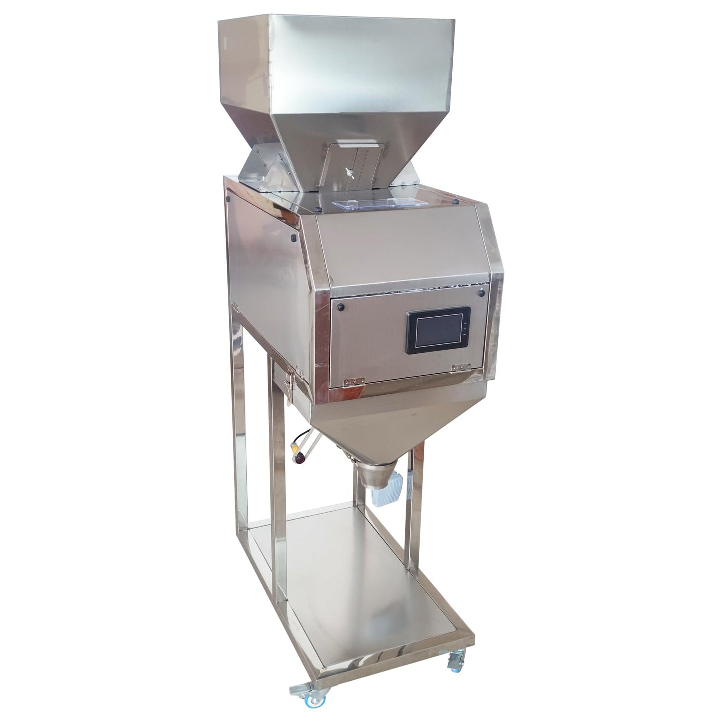 TECHTONGDA Powder Filling Machine Bag Filler 10-5000g Automatic Particle Weighing Filling Machine Stainless Steel Food Dispenser for Coffee Bean Tea Seeds Peanuts Cashews Soya 8-15 bags/min