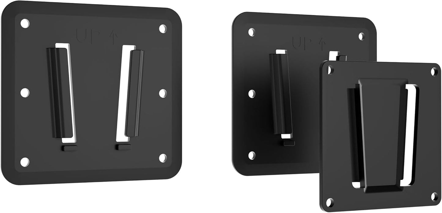 Mount-It! 0.7" 13-43" 30 lbs, 75x75 100x100, RV TV Mount, Rust-Proof Polymer, Dual Wall Plates & Quick-Release