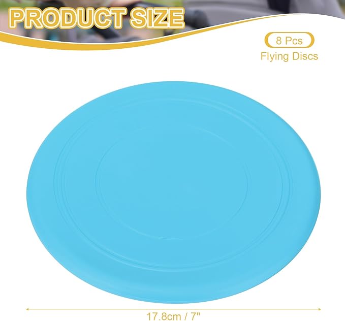 PATIKIL Flying Disc Soft Silicone Colorful Flying Disk Flyer for Outdoor Sports Lawn