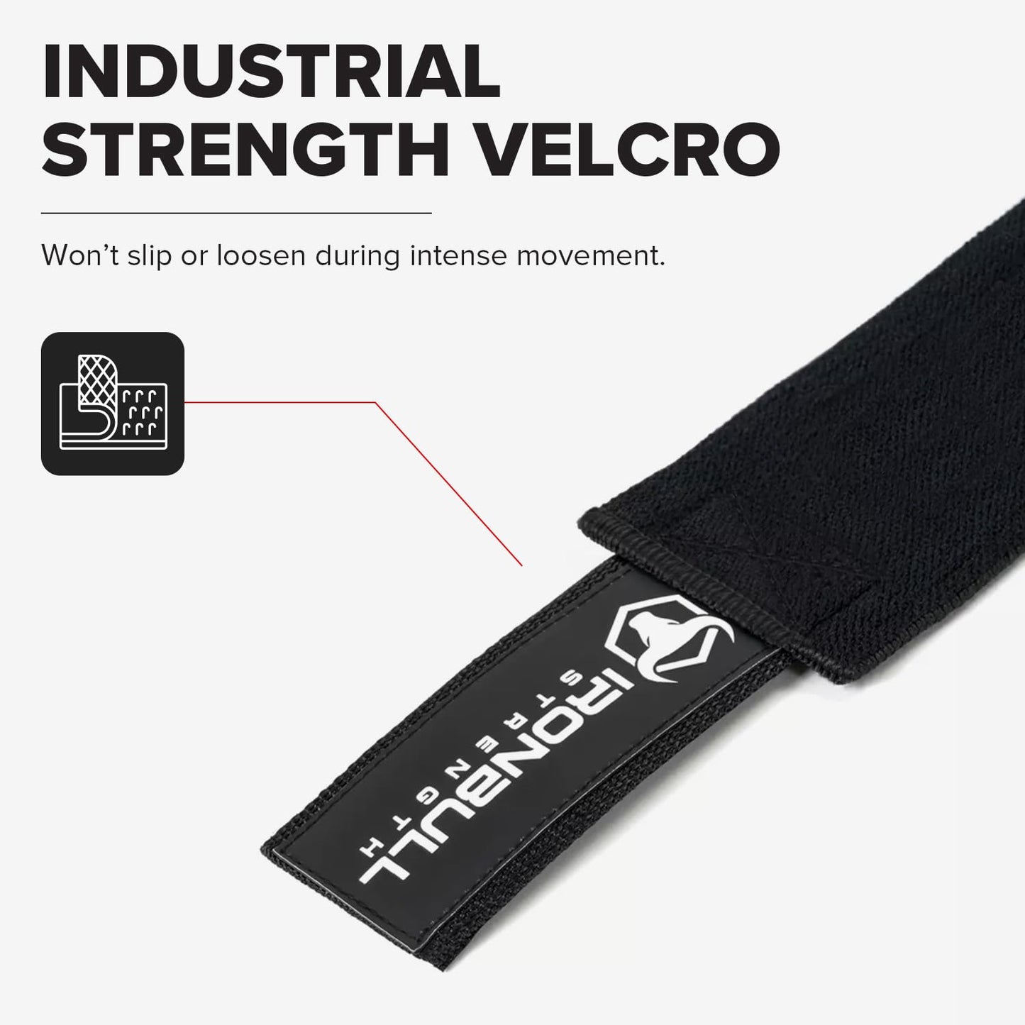 Knee Wraps for Weightlifting - 80" Elastic Knee Straps for Squats and Weight Lifting - Lifting Knee Wraps for Strength & Compression Wrap - Knee Support for Squatting, Powerlifting, Gym (Black)