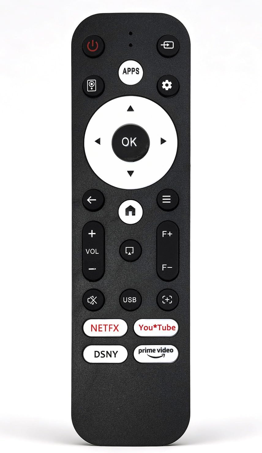 Molgoc Q5 Replacement Remote Contral for Mini Projector,Compatible with VOPLLS Portable Projector.