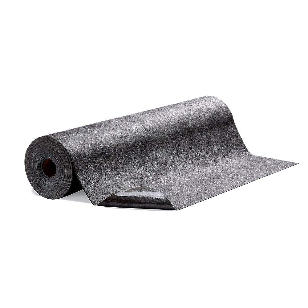 PIG Grippy Floor Mat | Industrial Entrance Mat with Adhesive Backing | 4' x 100' Mat Runner | Gray | GRP48200-GY