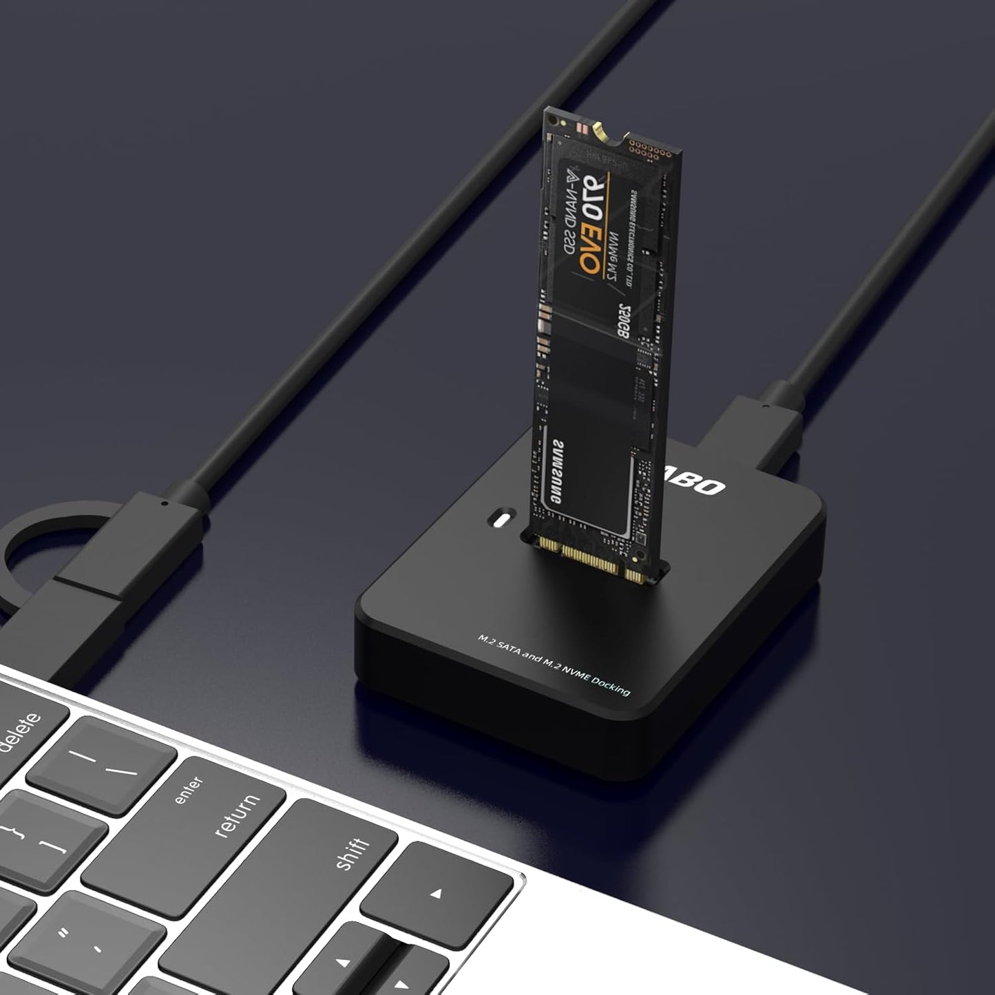 FUABO 10Gbps M.2 M.2 2280 2260 2242 2230 22110 SSD to Type C Docking Station (M Key, B+M Key) NVMe and SATA NGFF Reader