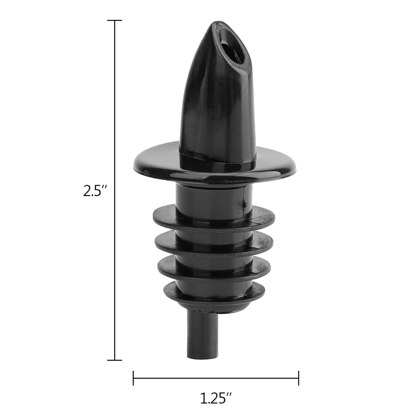 Hedume 50 Pack Bottle Pourers, Free Flow Pourers, Liquor Bottle Pourer Perfect for Pubs, Clubs, Restaurants, Bars, Coffee Shops and Diners