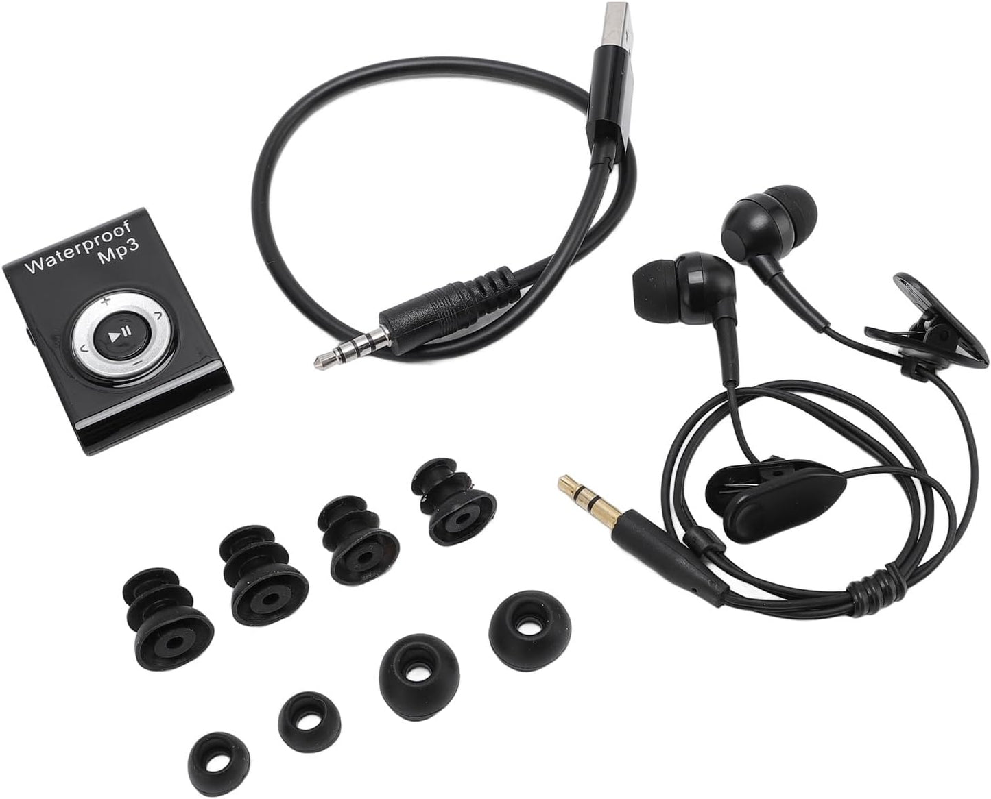 TIKATARER 8GB MP3 IPX8 Swimming, Memory Water Proof Player, Rating Underwater Music Player, Portable Sports