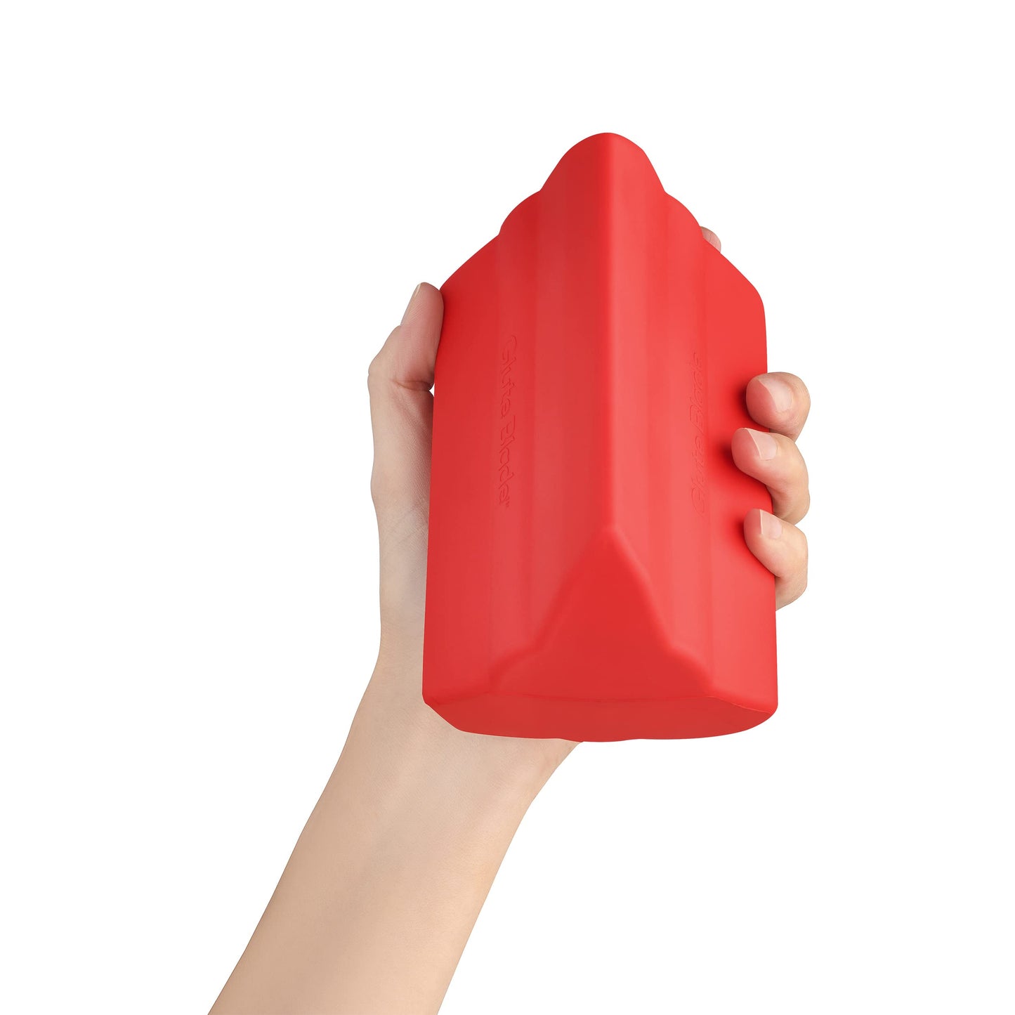 GLUTE BLADE Piriformis Massage Roller, Targeted Trigger Point Massager Tool for Hip, Leg, Lower Back, Muscle Knot Release and Sciatica, 3 Different Heads, Larger Size, Hard Density, Red