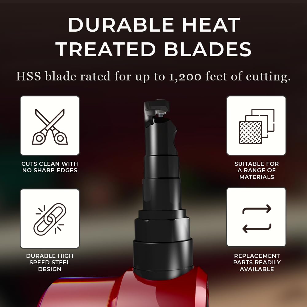 CaNibble Bundle, Professional Nibbler, Sheet Metal Nibbler, Premium Nibbler Drill Attachment, Cuts Straight lines, Curves and Circles, Australian Made