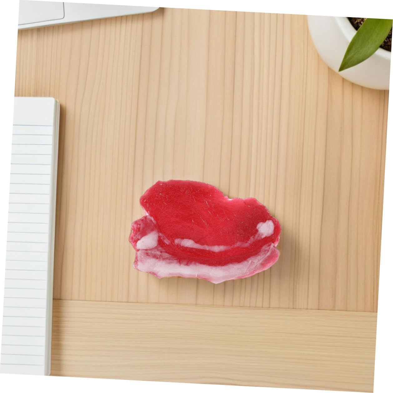 Set 2pcs Veemoon Realistic Fake Pork and Beef Meat Model for Kitchen Decor and Photography Props Lifelike Simulated