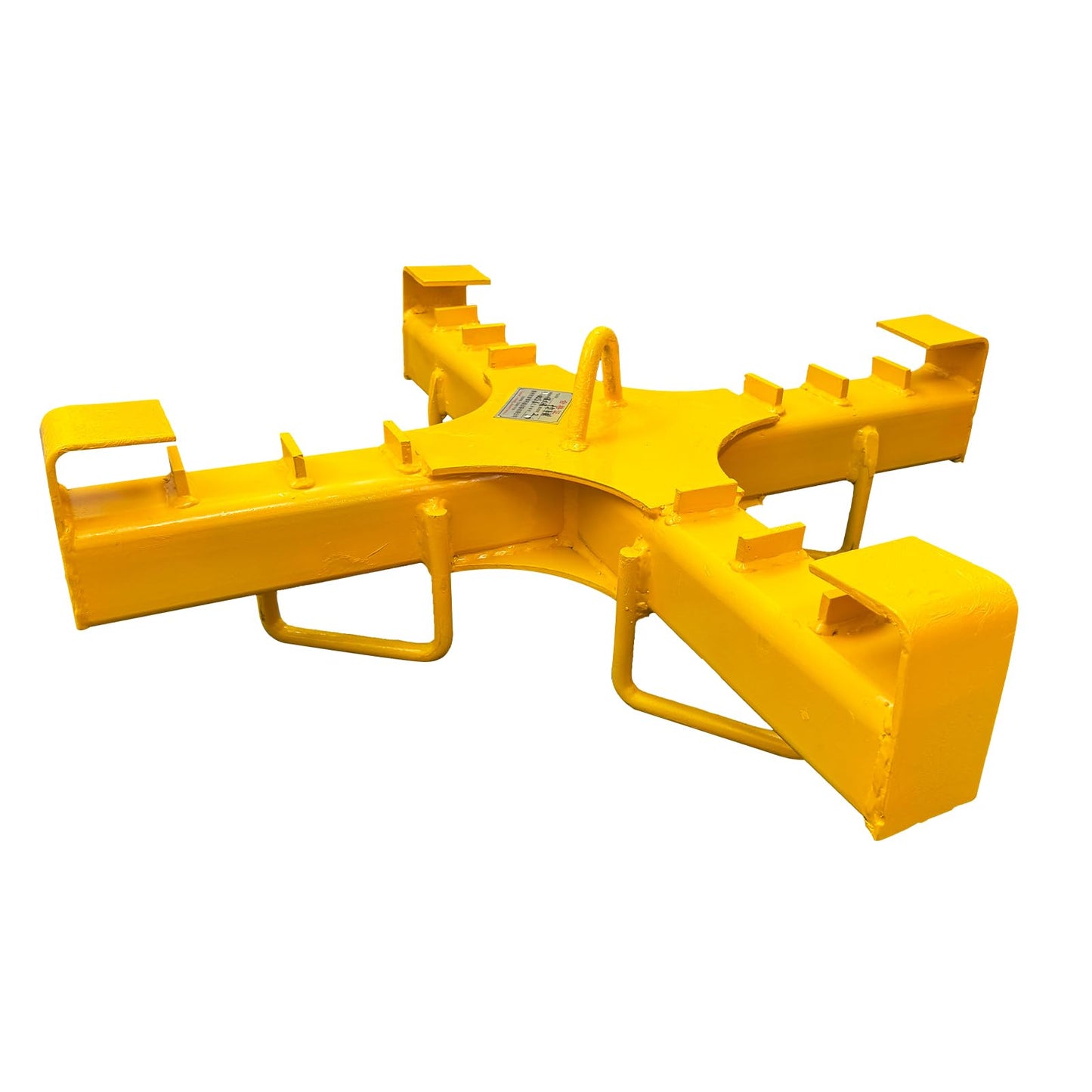 WYDDDARY Industrial Forklift Hoist 4409LB(2T) Capacity Bulk Bag Steel Lifter Cross Type Lifting Beam 40.2" Length 4-Point Ton Bag Spreader