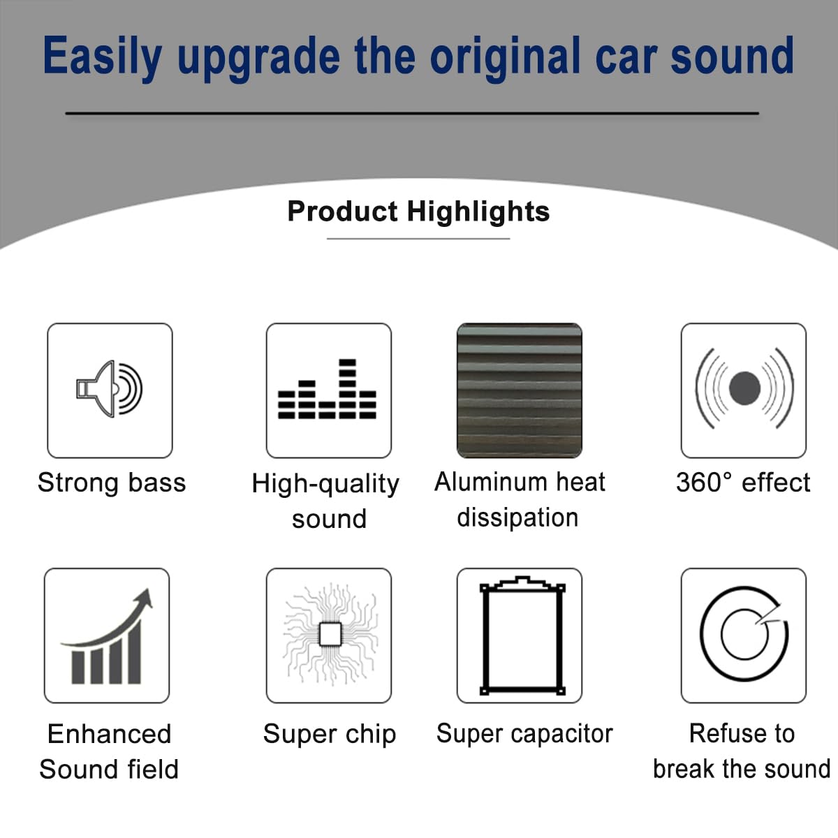 DriSentri 12V 600W Subwoofer Board Bass Module High Power Mono Channel Car Audio Amplifier Board, Powerful Bass Car