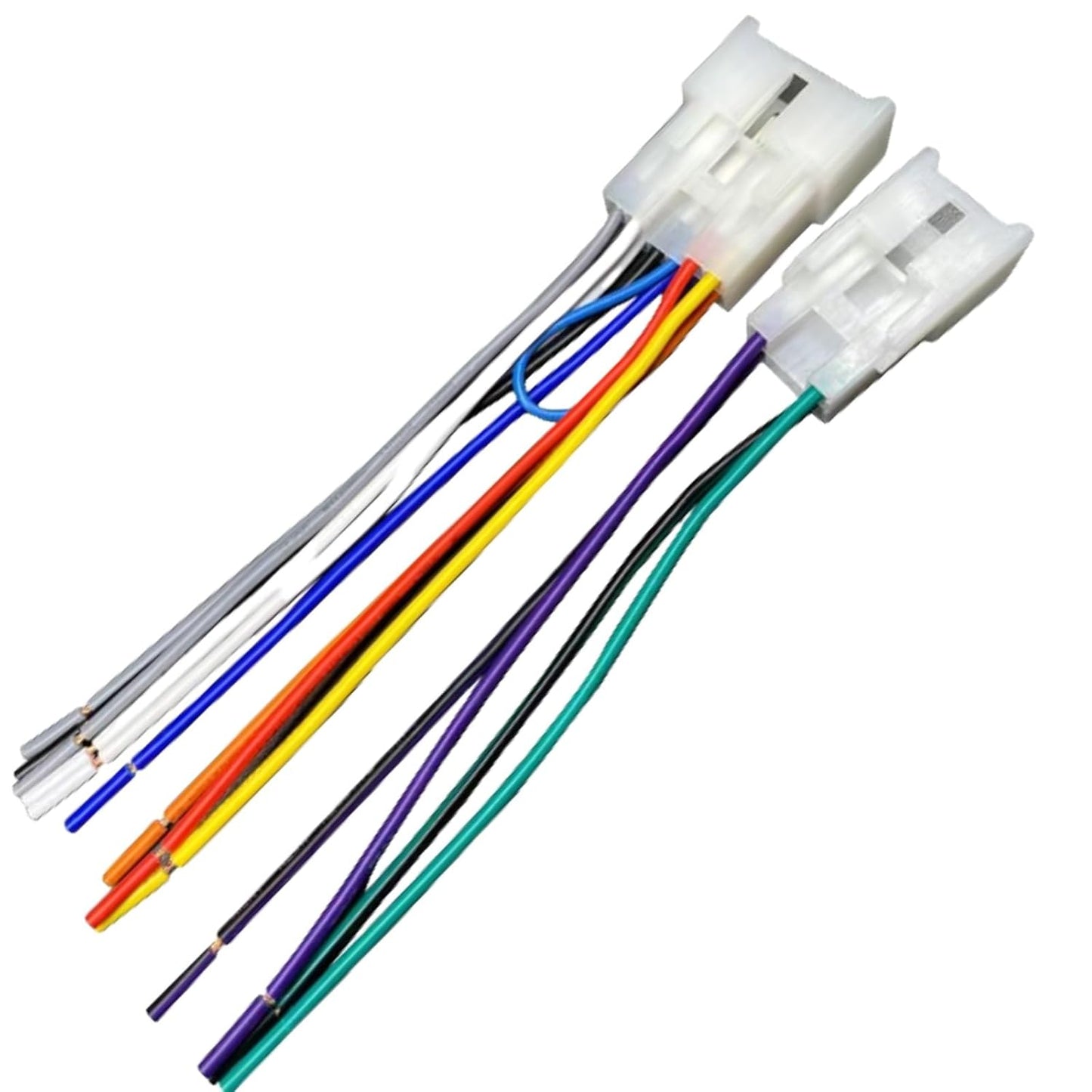 EZYUMM (1987-Up) 4 Universal Radio Wiring Harness for Toyota Vehicles - Speaker Plug & Play Stereo Installation Adapter
