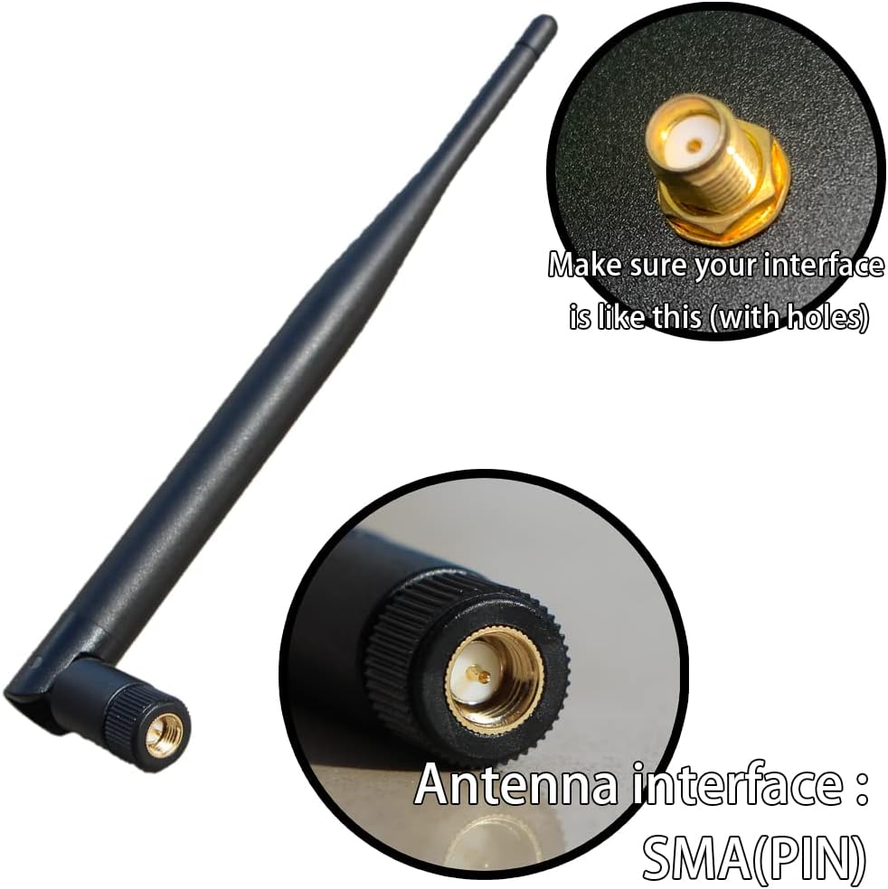 SPEED TECH 2.4ghz 7DBI (1 Pack 3pcs) Universal Band high gain Antenna Accessories SMA Interface for WiFi Wireless
