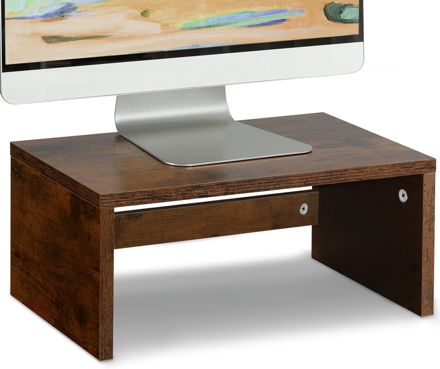 Riser-6.7 inch, TEAMIX Higher Monitor Stand Monitor Riser with Storage for Desk Small Monitor Stand TV/Screen/PC/Laptop