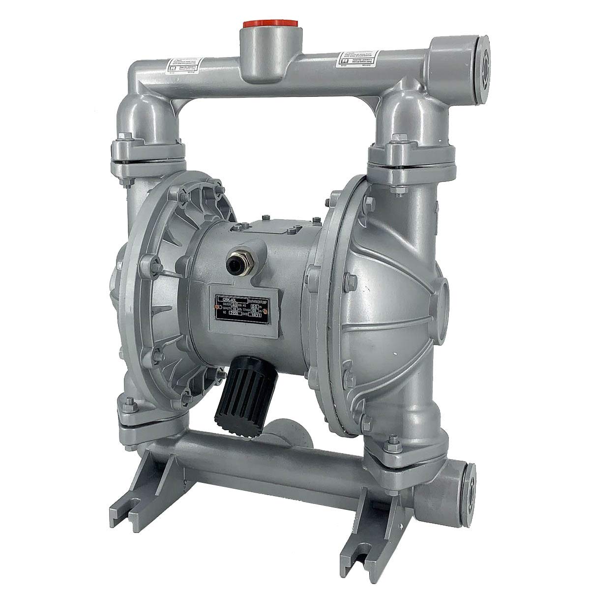 Cozyel Air-Operated Diaphragm Pump Double Diaphragm Pump 1-1/2 inch Inlet & Outlet, Dual Diaphragm Air Pump Aluminum Alloy 44 GPM Max 115PSI, QBK_40L
