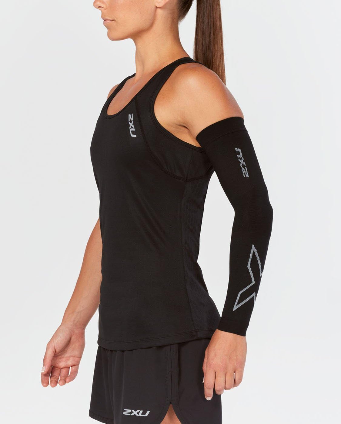 2XU Compression Flex Arm Sleeve - Small - Black/Grey