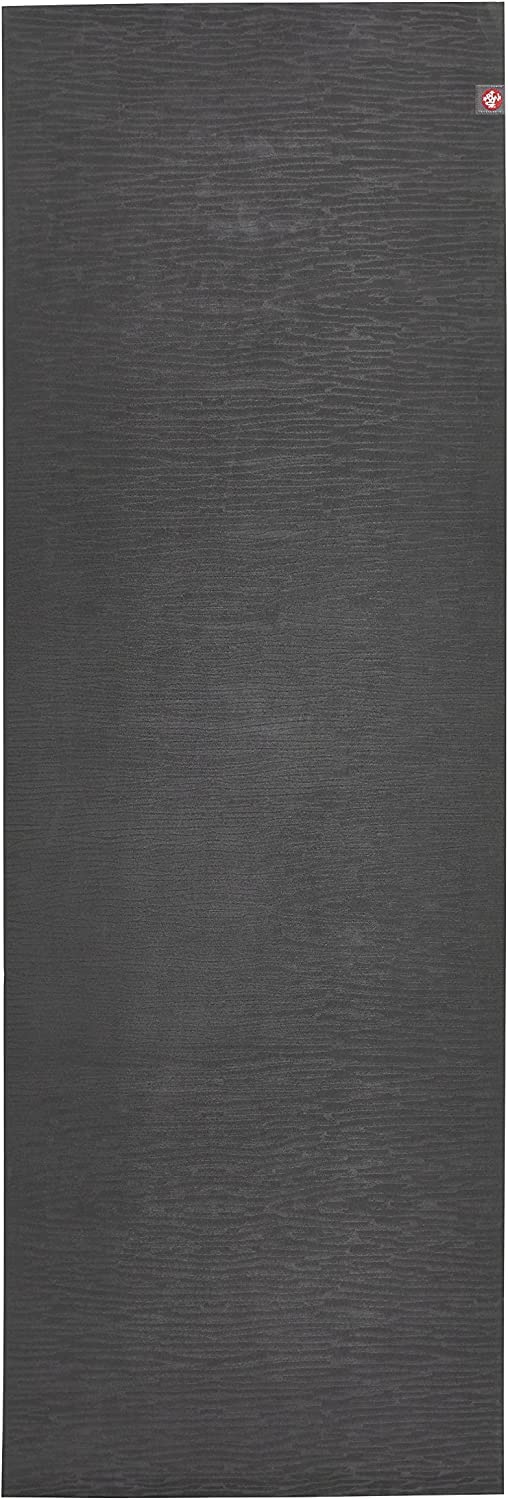 Manduka eKO Yoga Mat 71" - 5mm | Natural Rubber | Eco-Friendly | Soft Textured Surface | Natural Next-to-Skin Feel | 71x 26 inches | Charcoal