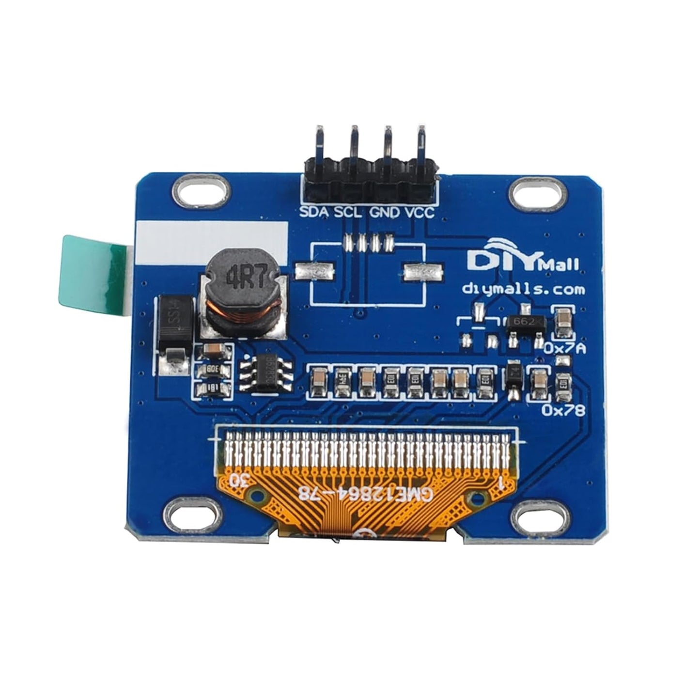 1.3" I2C 128X64 SH1106 51 MSP420 STIM32 ESP32 OLED Display Module IIC Serial LCD Blue Light Screen for Arduino