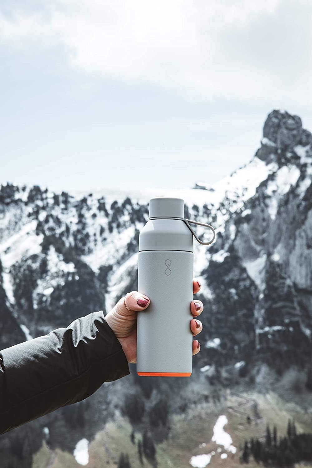 Ocean Bottle Original 17 oz - Stainless Steel Water Bottle | Reusable & Eco-Friendly | Keeps Drinks Cold & Hot (Rock Grey)