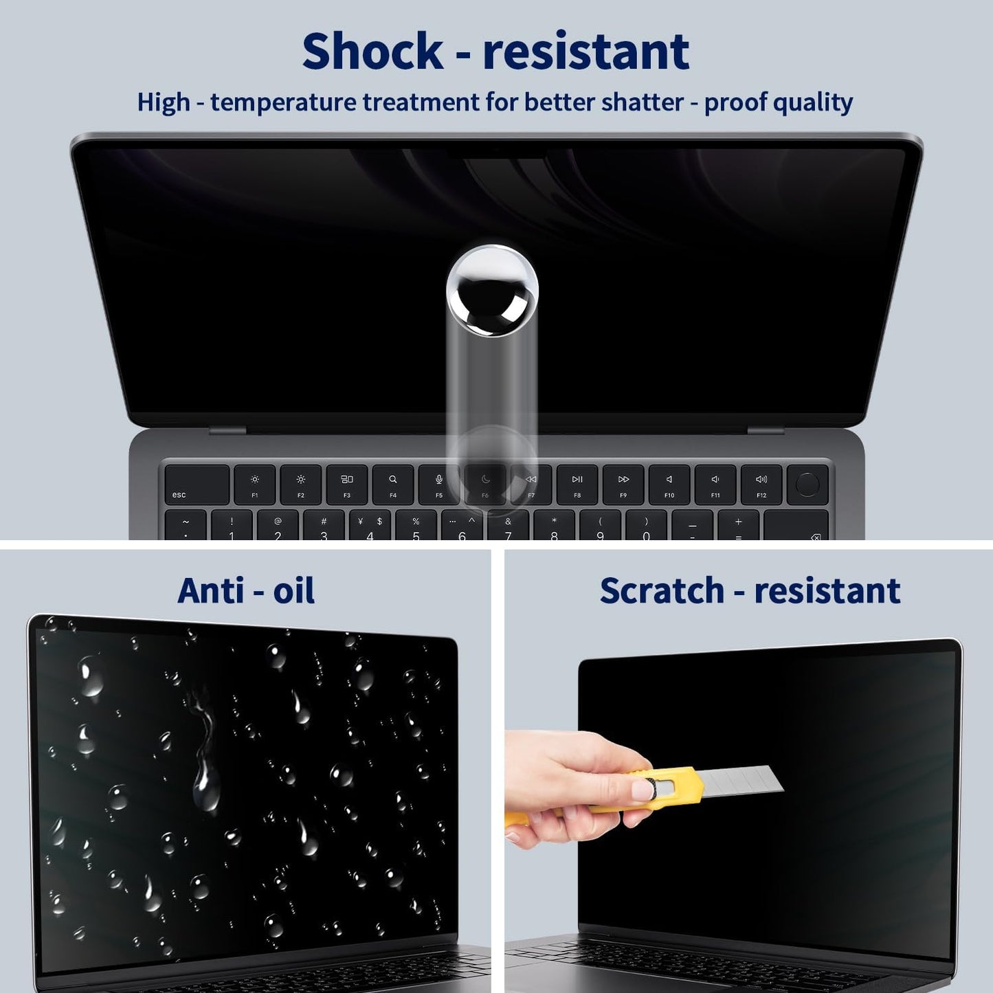 16 Inch 16:10, 16" 1920x1200 Magnetic Laptop Privacy Screen Removable Matte Anti Glare Blue Light Filter - Computer