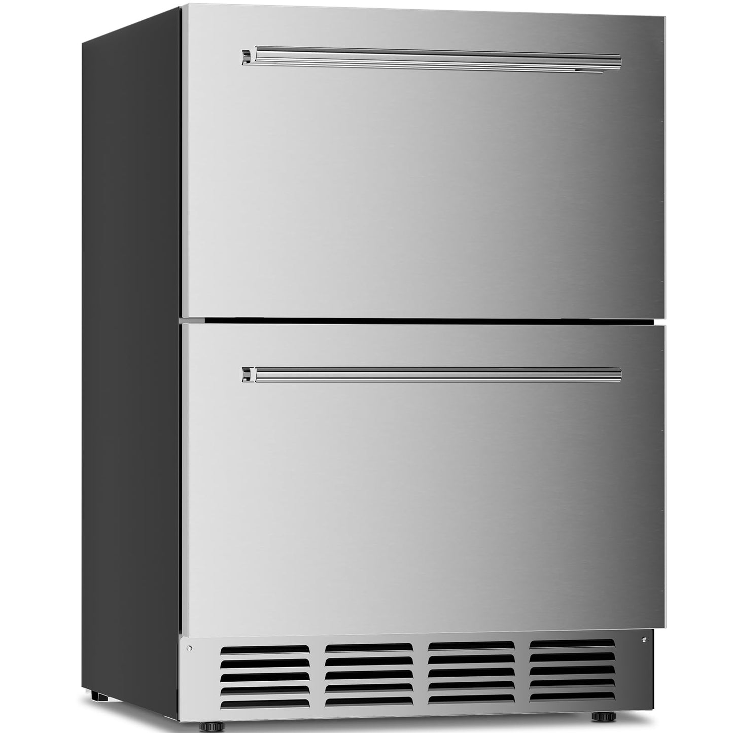 Antarctic Star 4.9 Cu. Ft. Under Counter Drawer Refrigerator, Built-in Fridge for Home and Commercial Use, Stainless Steel Door, Fast Cooling, Low Noise