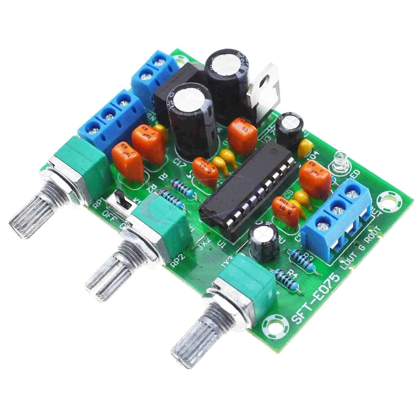 Reland Sun XR1075 12V Digital Audio Processor Amplifier Preamp Prepositive Board Preamplifier Module